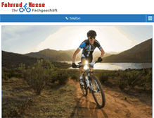 Tablet Screenshot of fahrrad-hesse.de